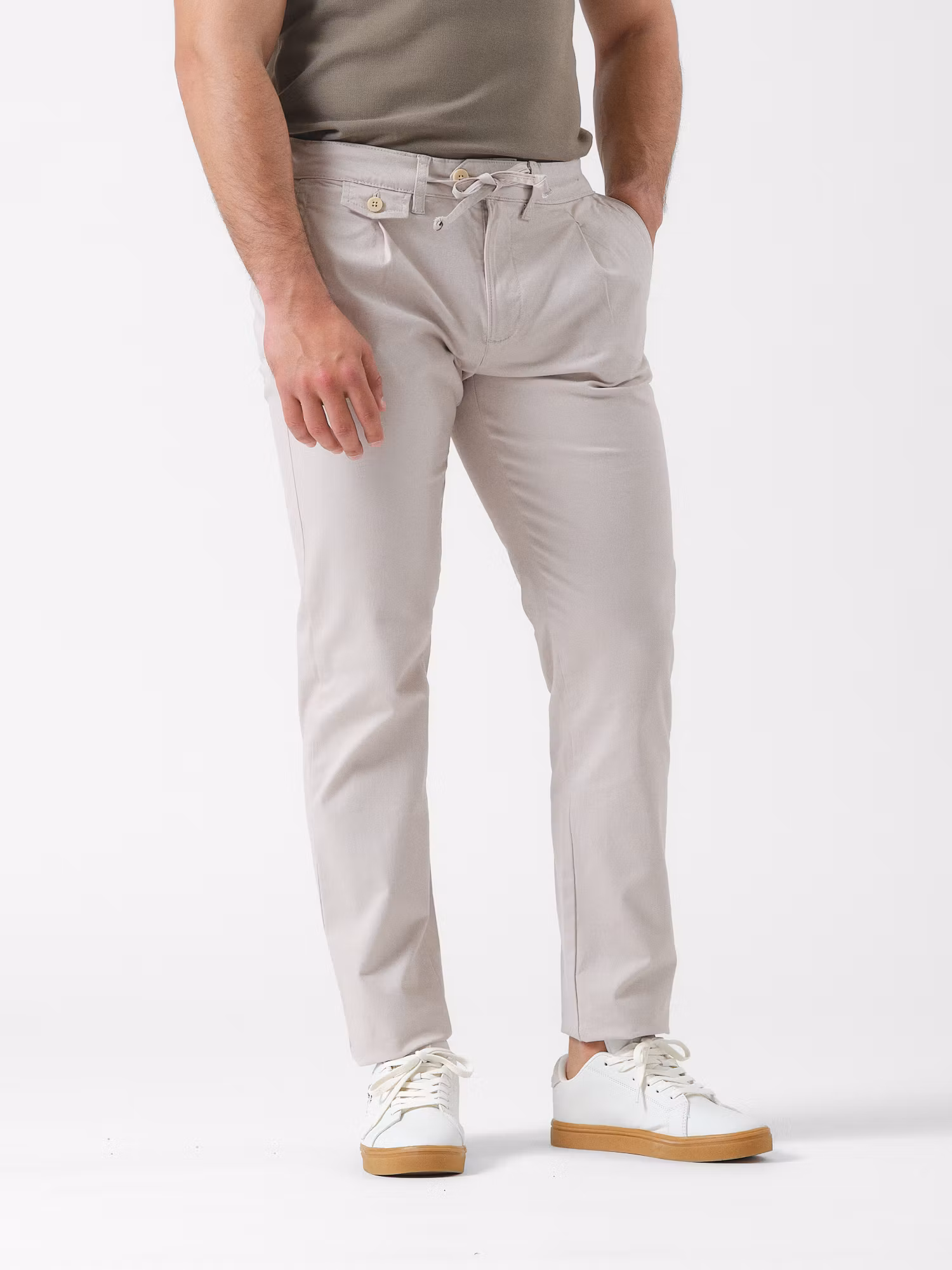 Lace-up Chino | Beige