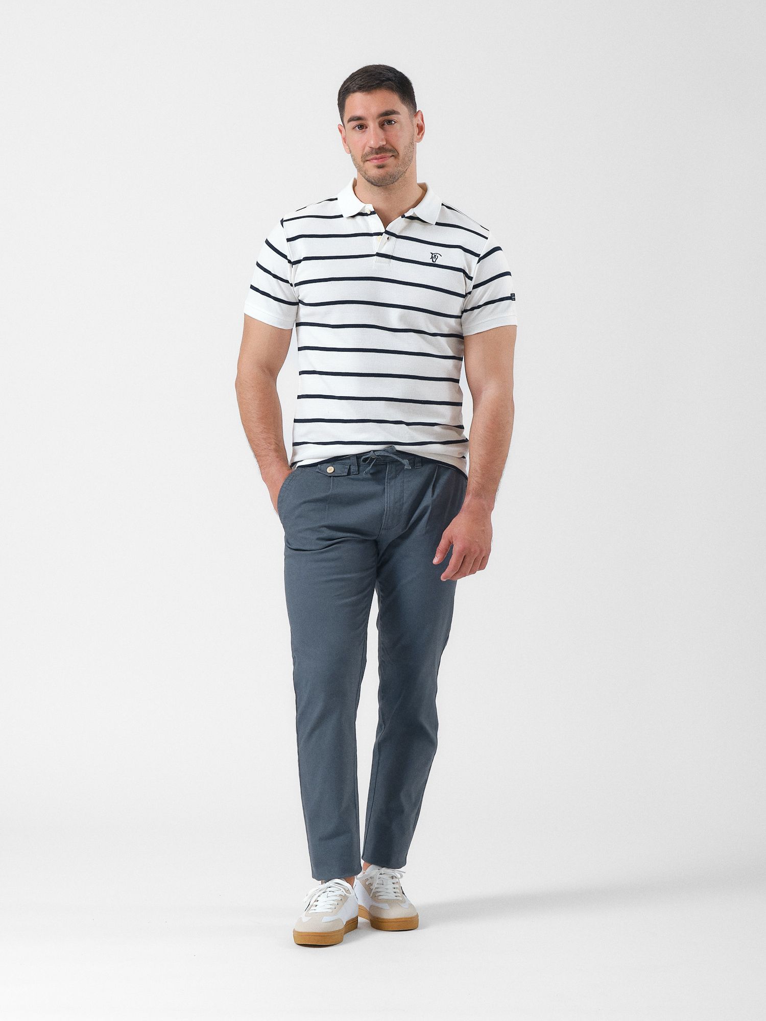Lace-up Chino | Cobalto