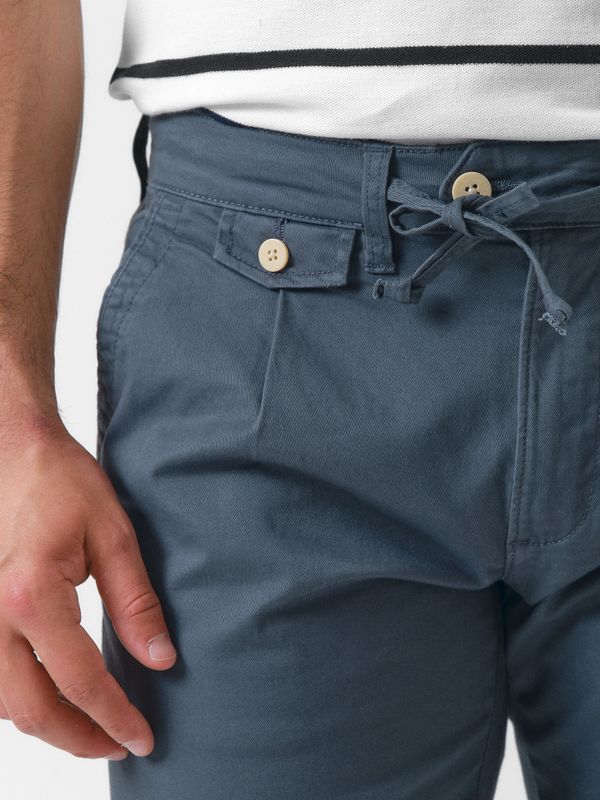 Chino com cadarços | Cobalto