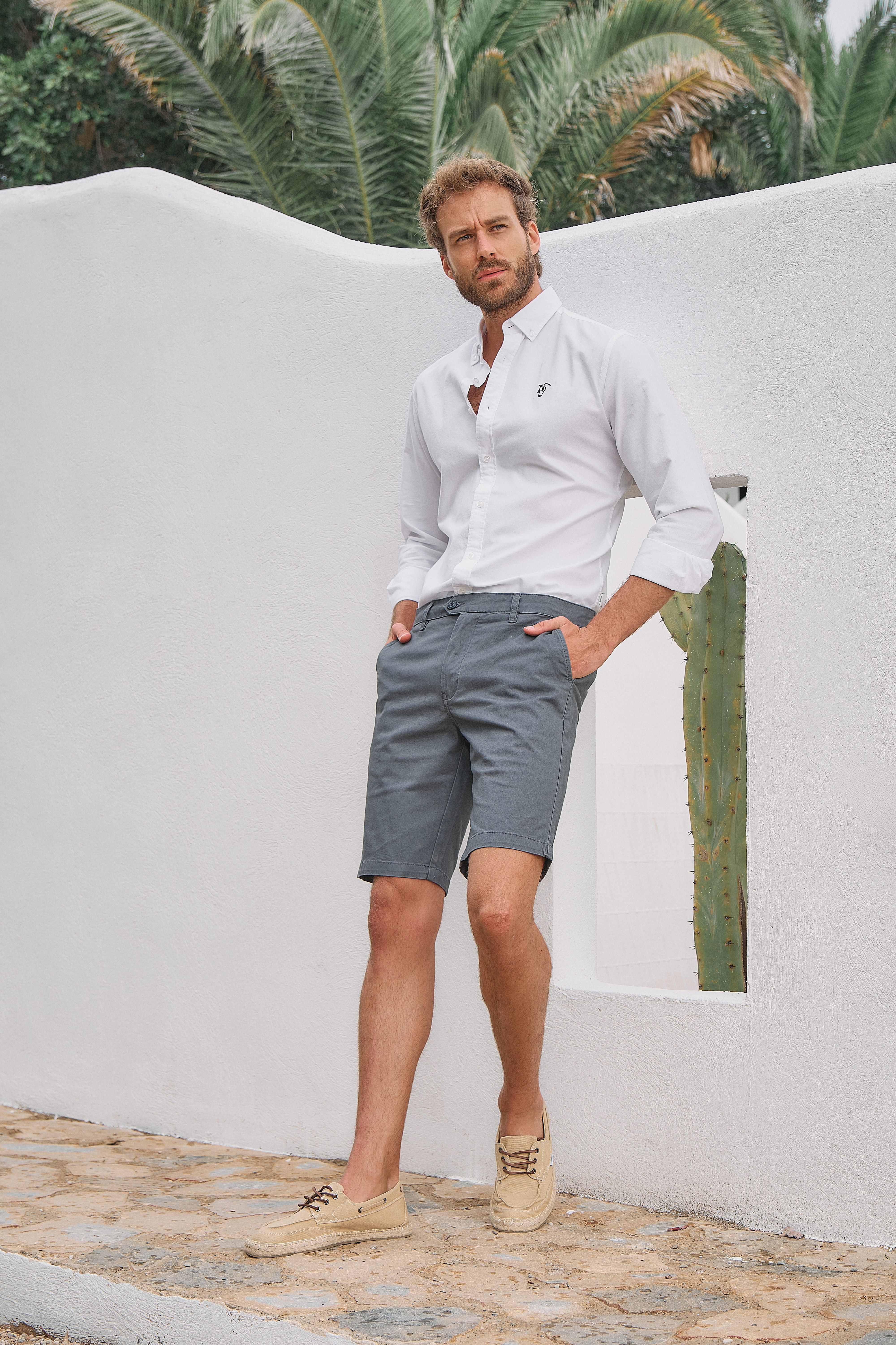 Chino Bermuda Short | Cobalto