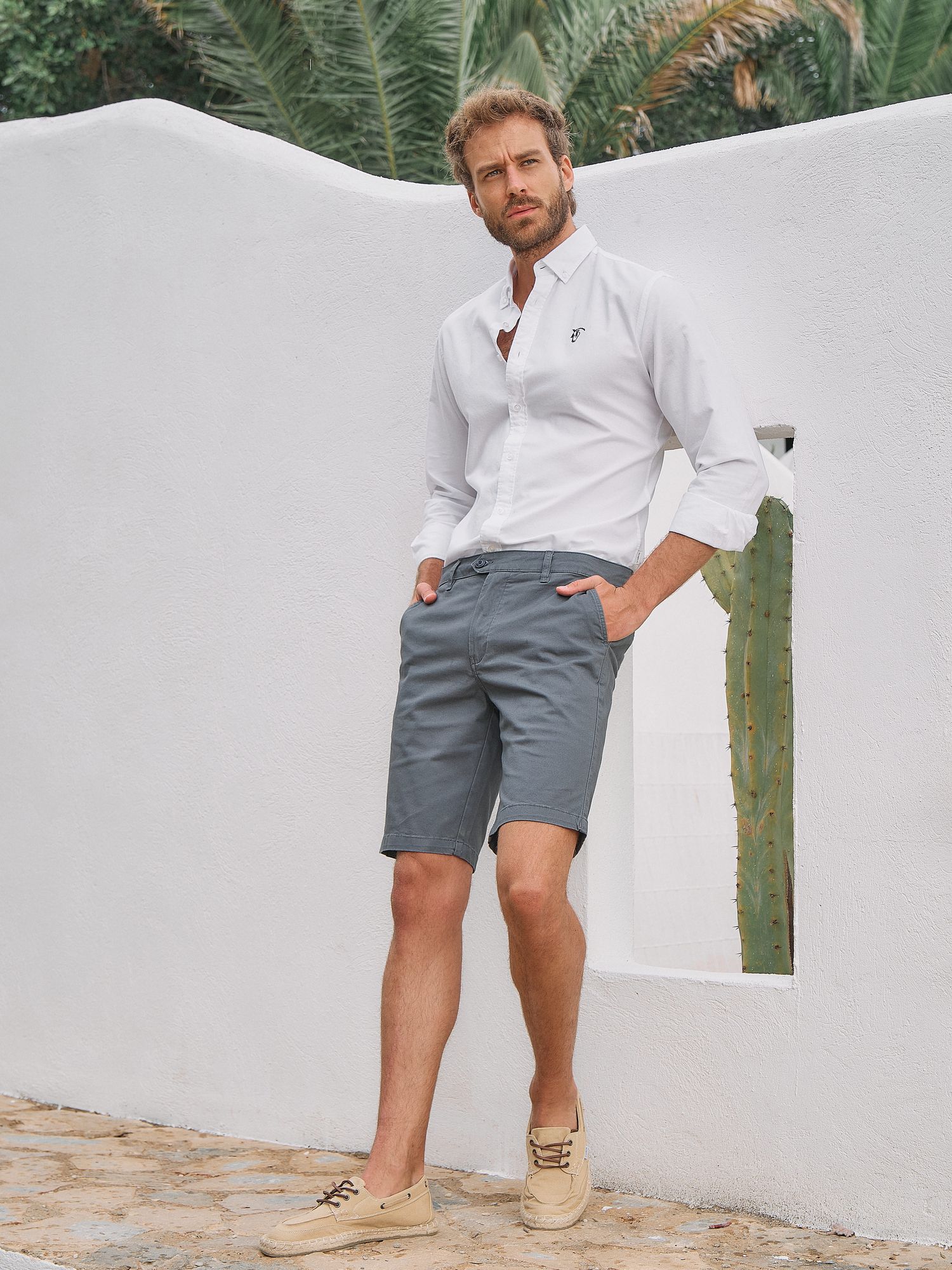 Chino Bermuda Short | Cobalto