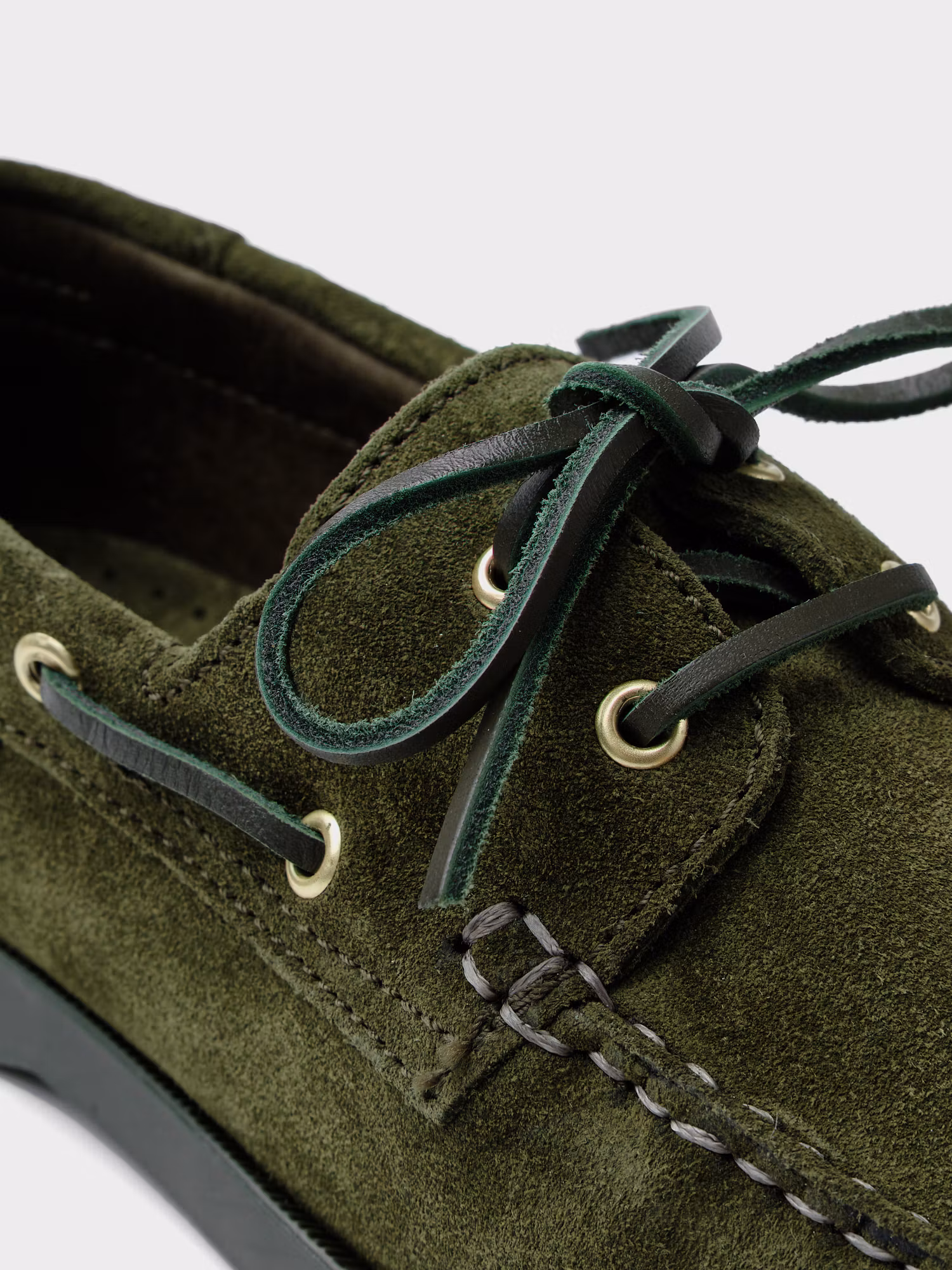 Suede Nautical Shoe | Verde
