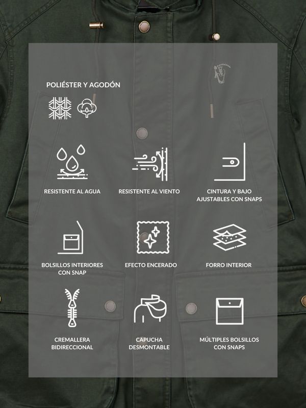 Parka Efeito Encerado | Caza