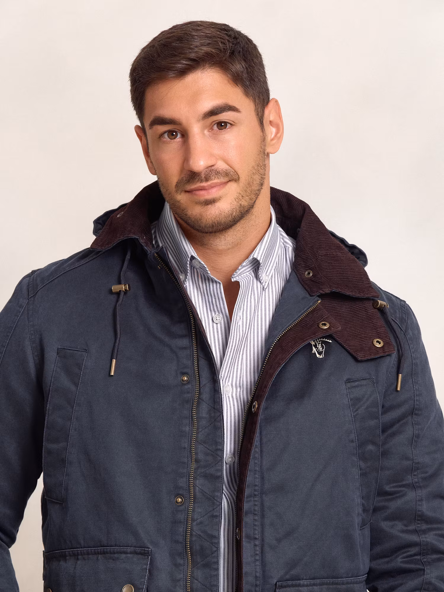 Waxed-Effect Parka | Marino