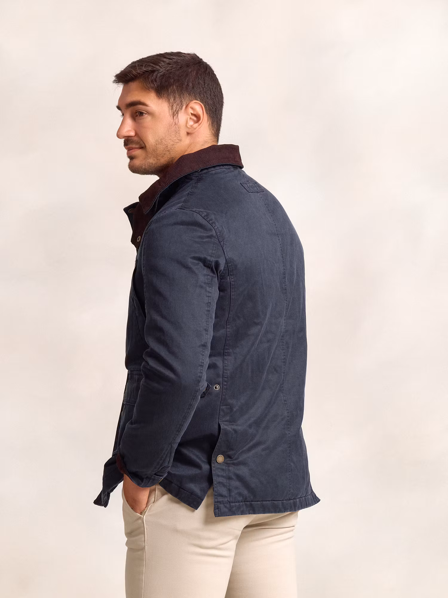 Waxed-Effect Parka | Marino