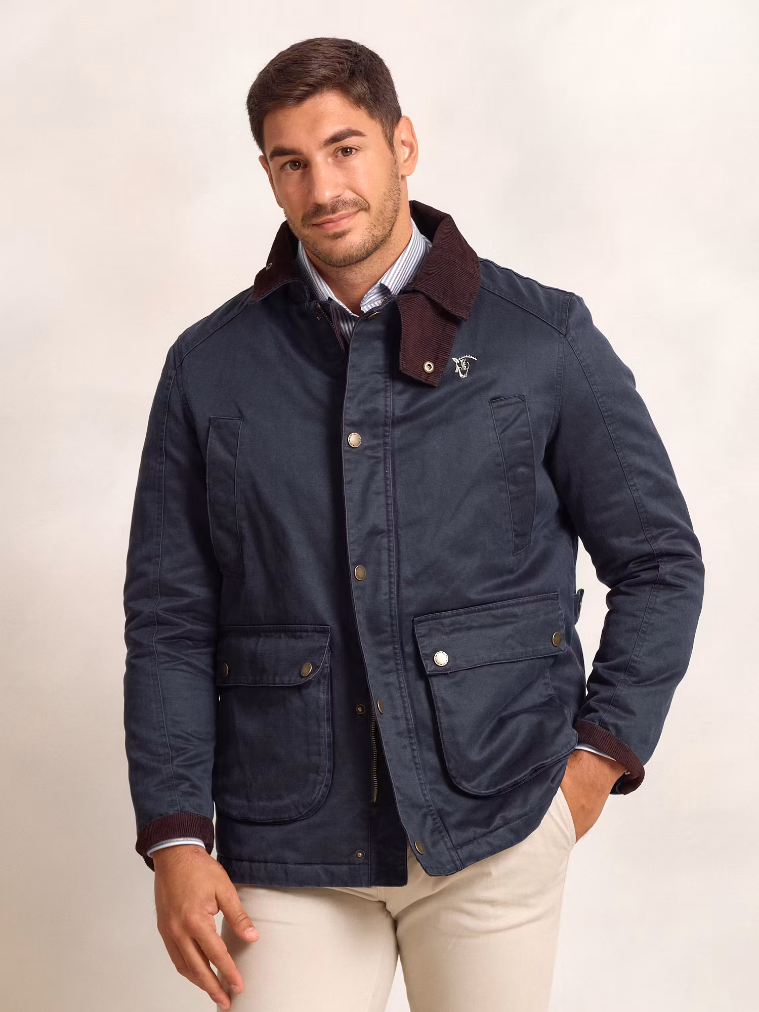 Waxed-Effect Parka | Marino