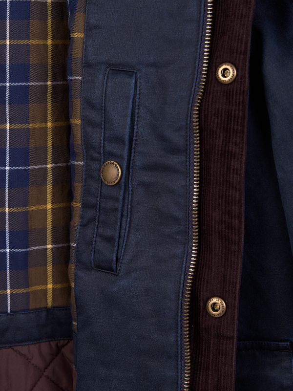 Parka Efeito Encerado | Marino