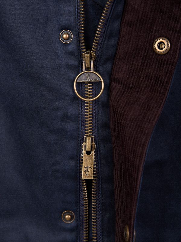 Parka Efeito Encerado | Marino