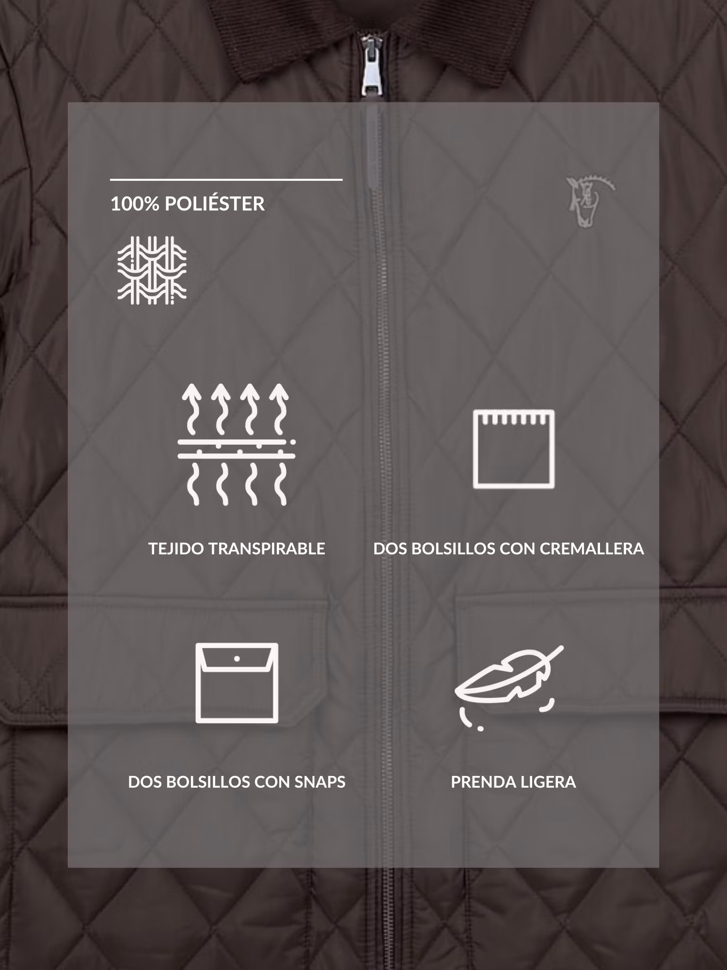 Husky Quilted Coat | Carbón