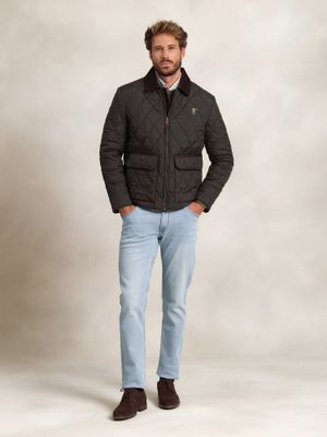 Husky Quilted Coat | Carbón