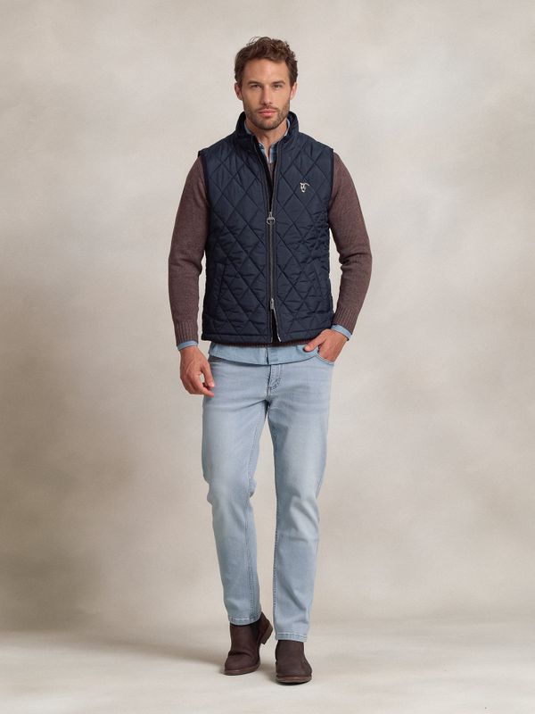 Colete Acolchoado Losangos | Marino