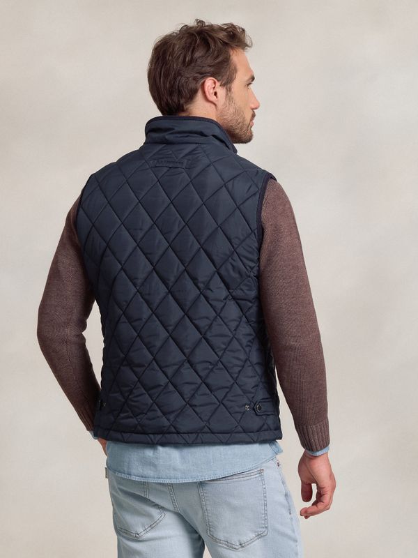 Colete Acolchoado Losangos | Marino