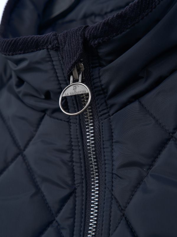 Colete Acolchoado Losangos | Marino