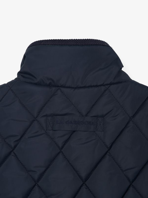 Colete Acolchoado Losangos | Marino