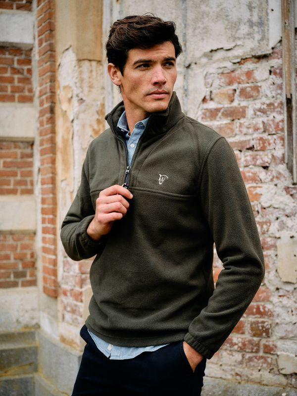 Polar Meio Zíper | Musgo