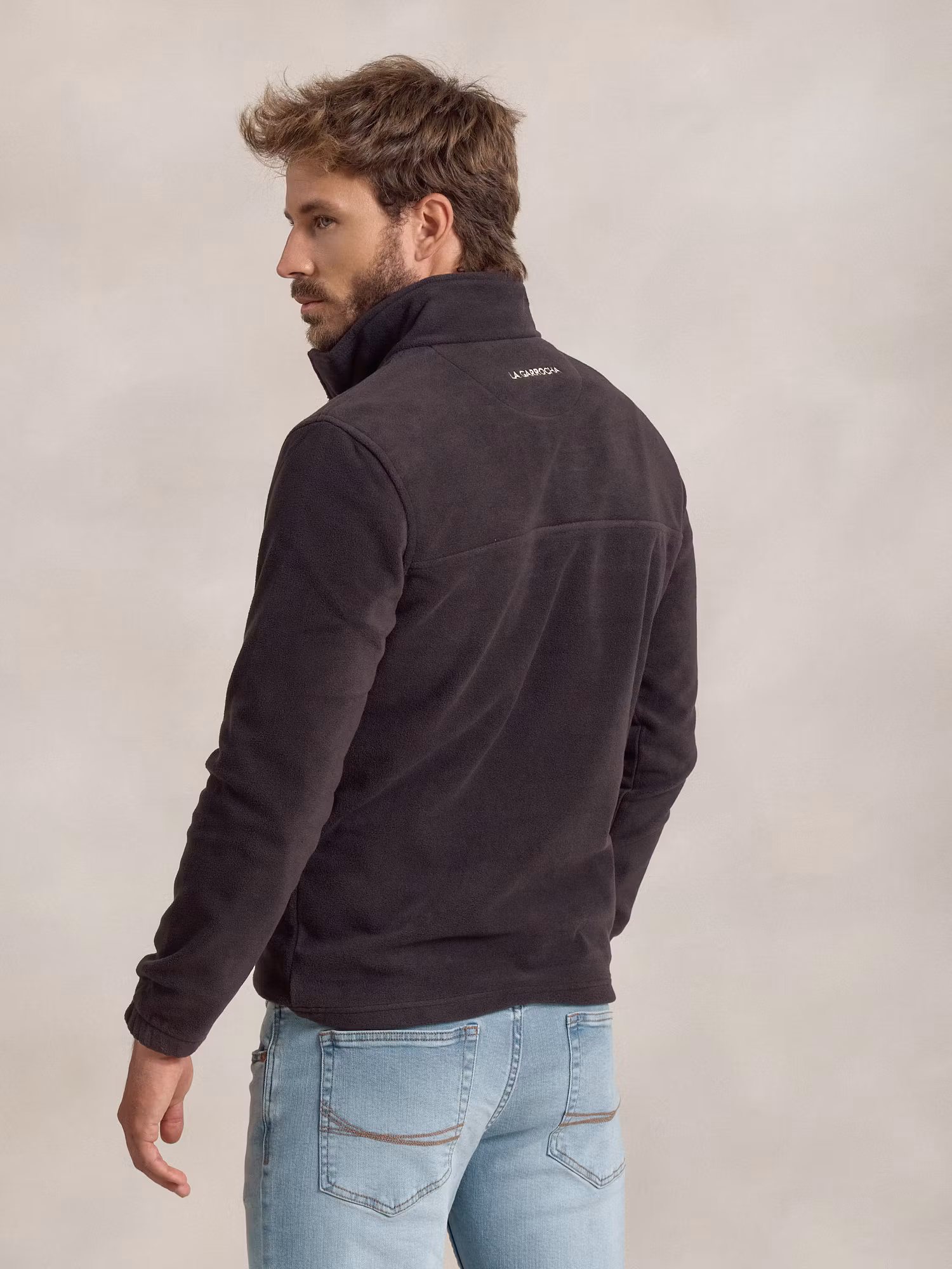 Demi Zip Fleece | Carbón