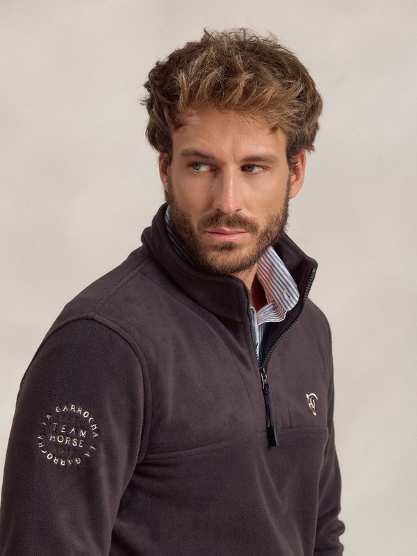 Polar Meio Zíper | Carbón