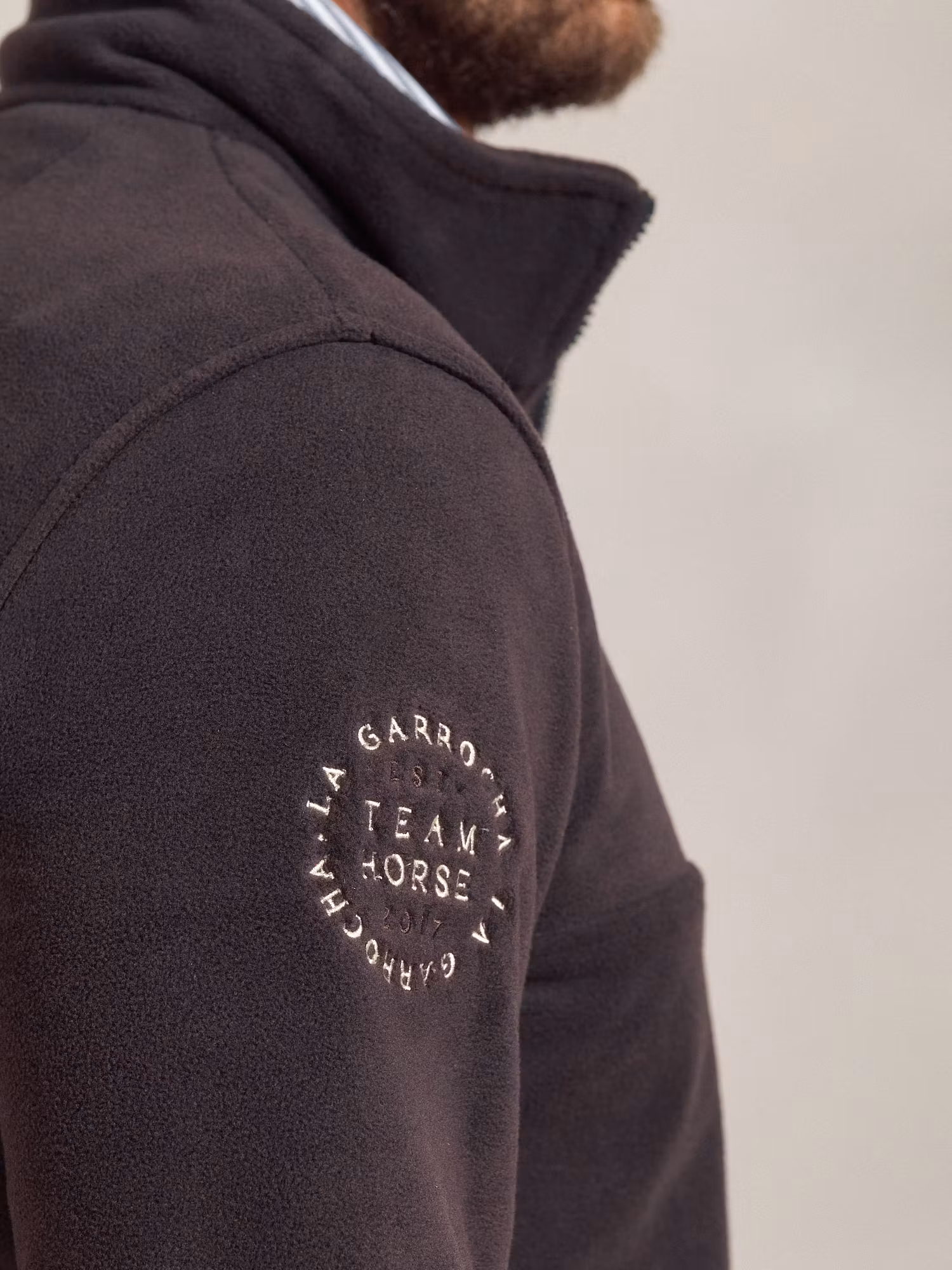 Demi Zip Fleece | Carbón