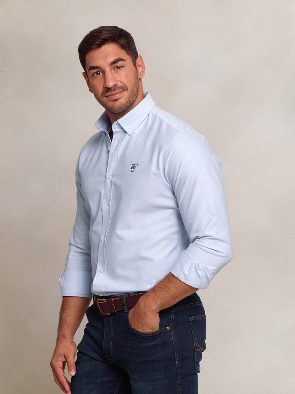 Camisa Oxford | Celeste