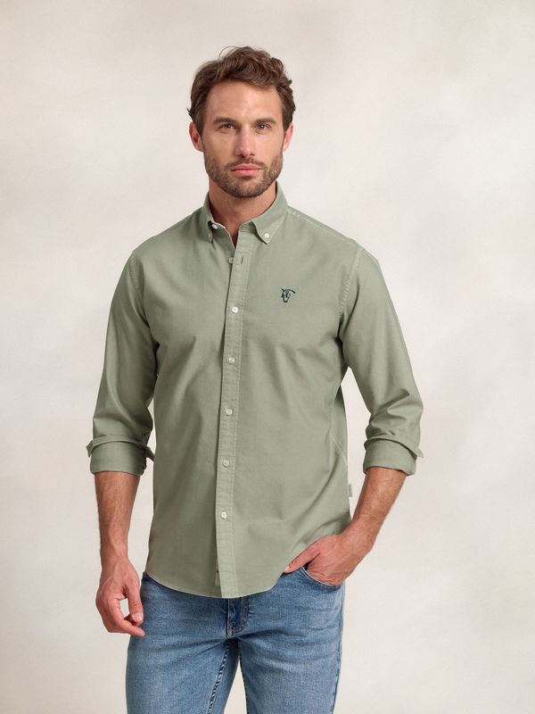 Camisa Garment Dyed | Basil