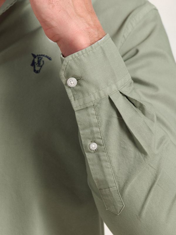 Camisa Garment Dyed | Basil