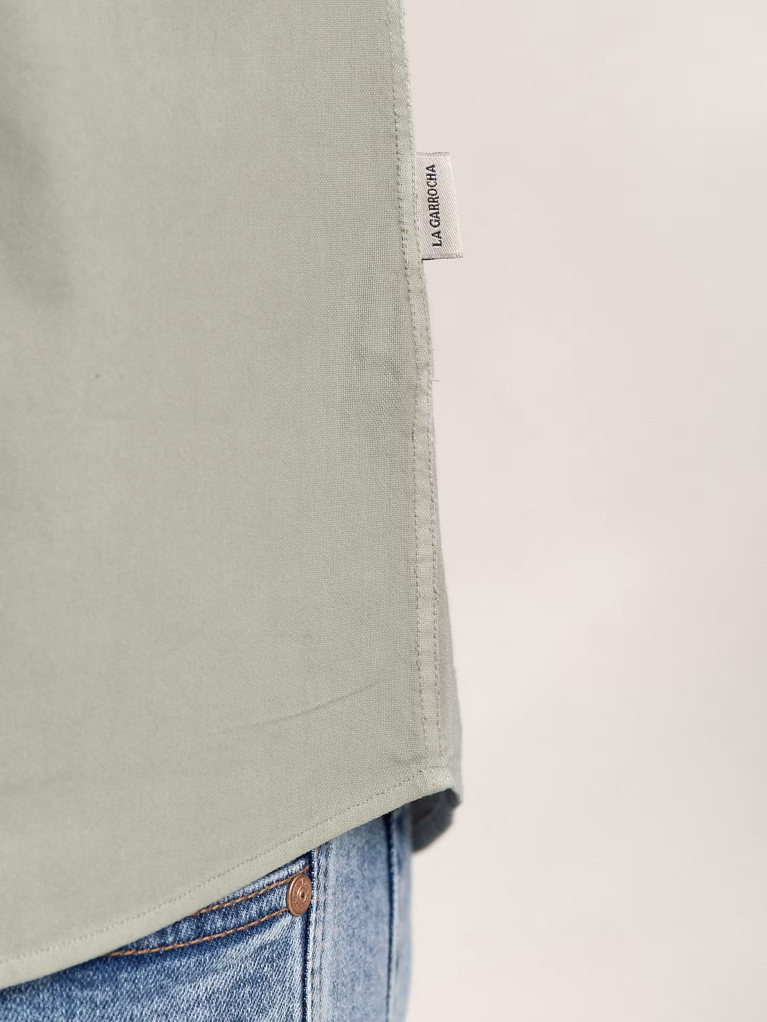 Chemise Garment Dyed | Vert Basilic