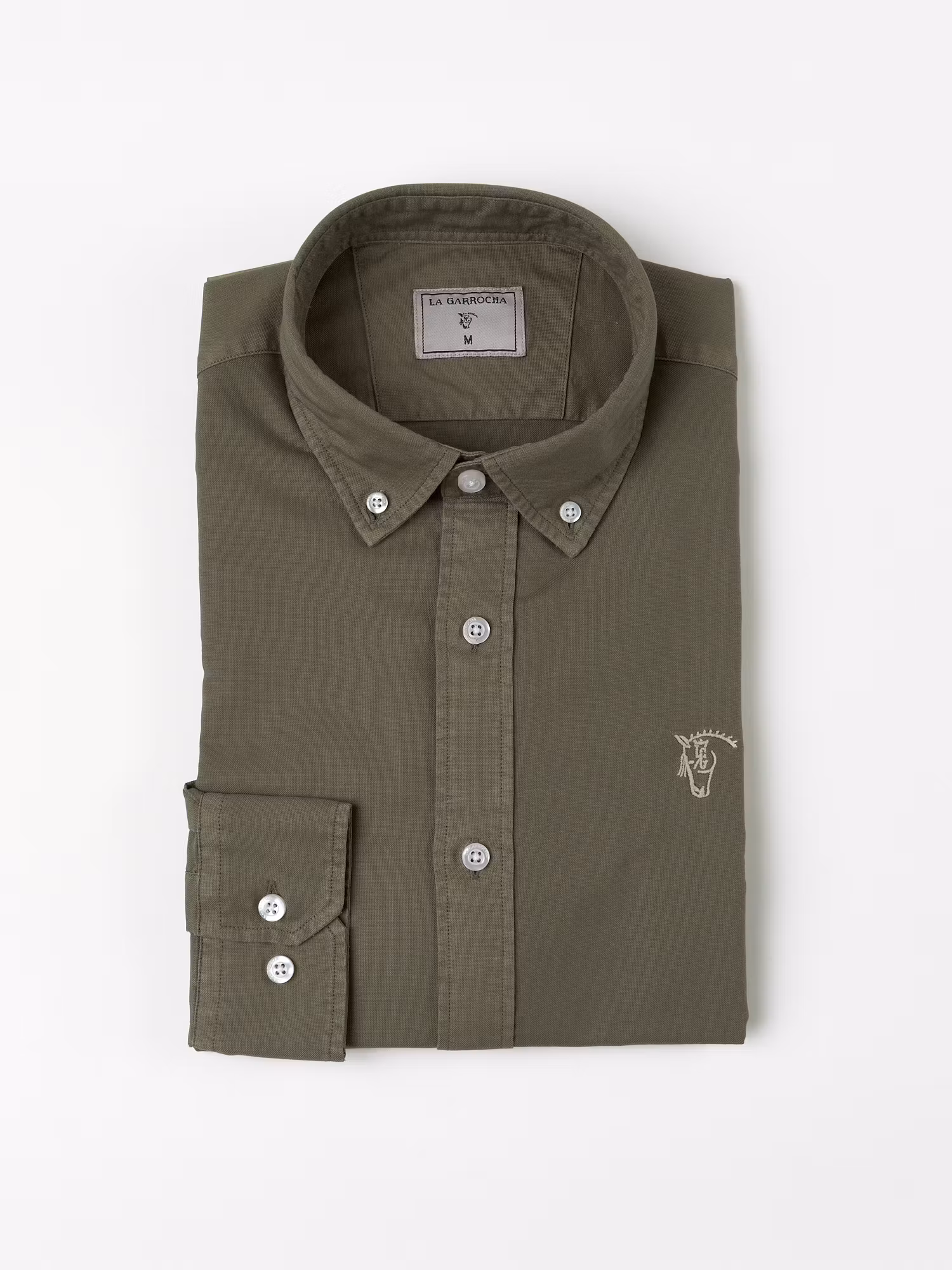 Chemise Garment Dyed | Vert Olive