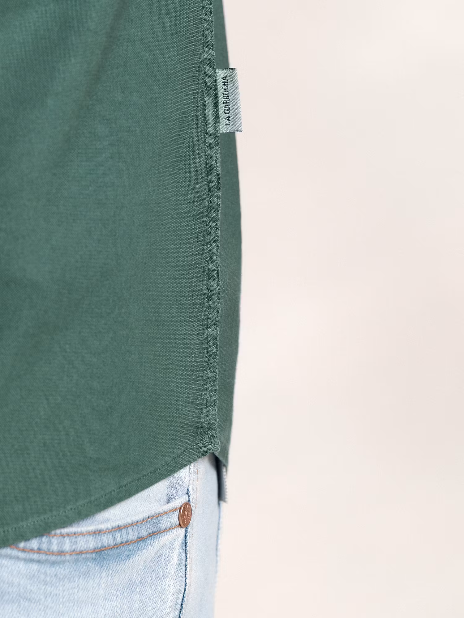 Chemise Garment Dyed | Vert Égéen