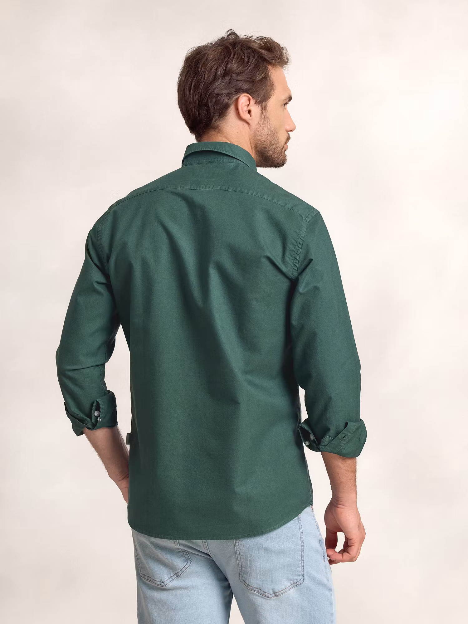 Chemise Garment Dyed | Vert Égéen