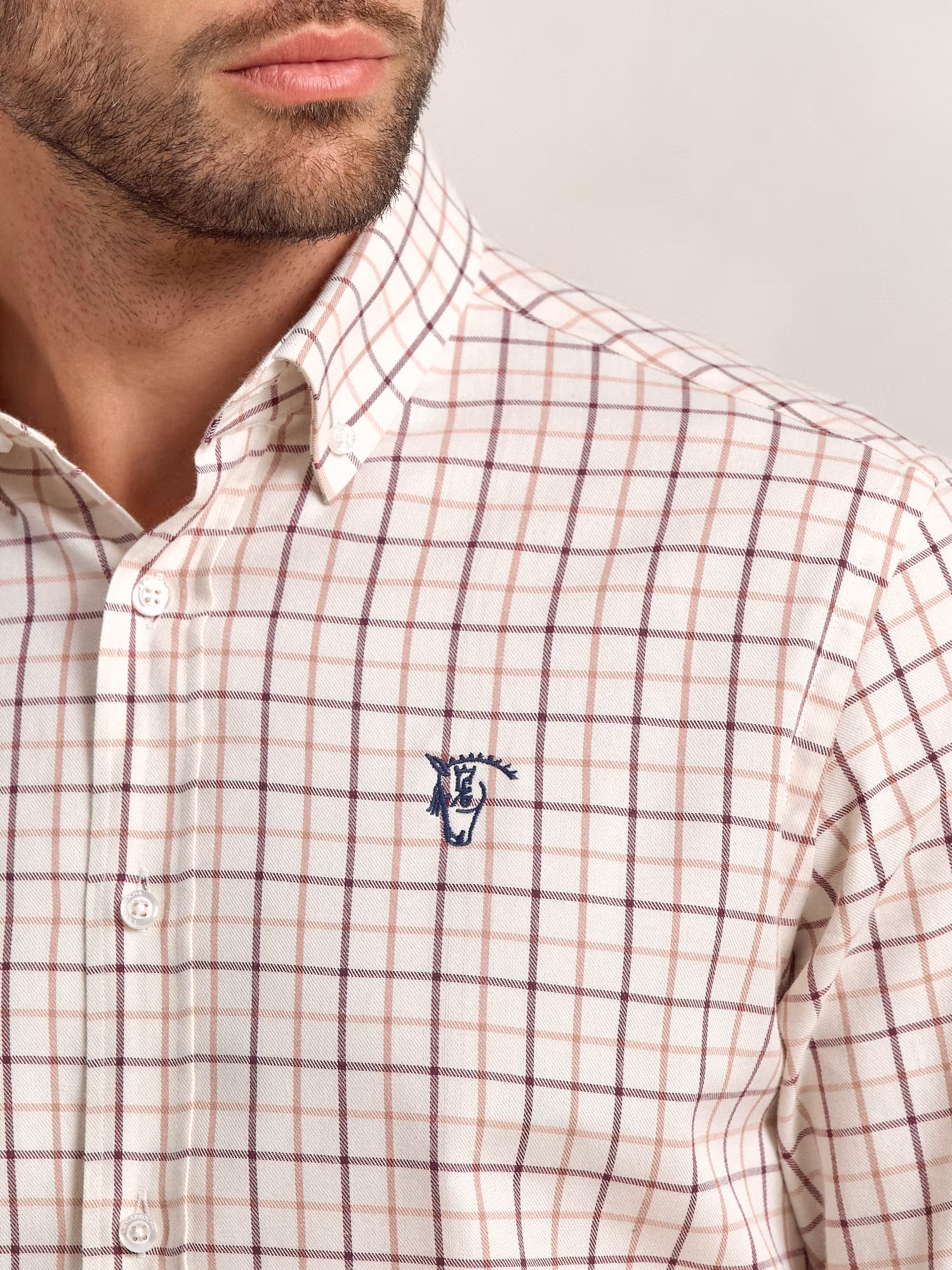 Montijo Plaid Shirt | Burgundy