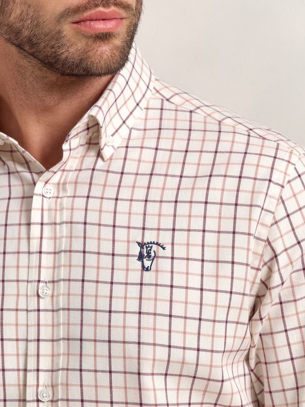 Camisa Xadrez Montijo | Burgundy