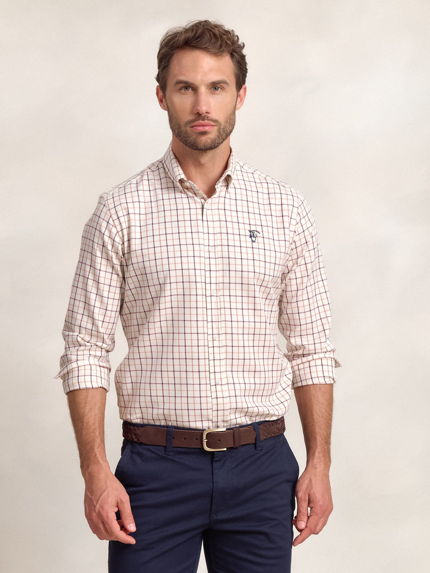 Camisa Cuadros Montijo | Burgundy