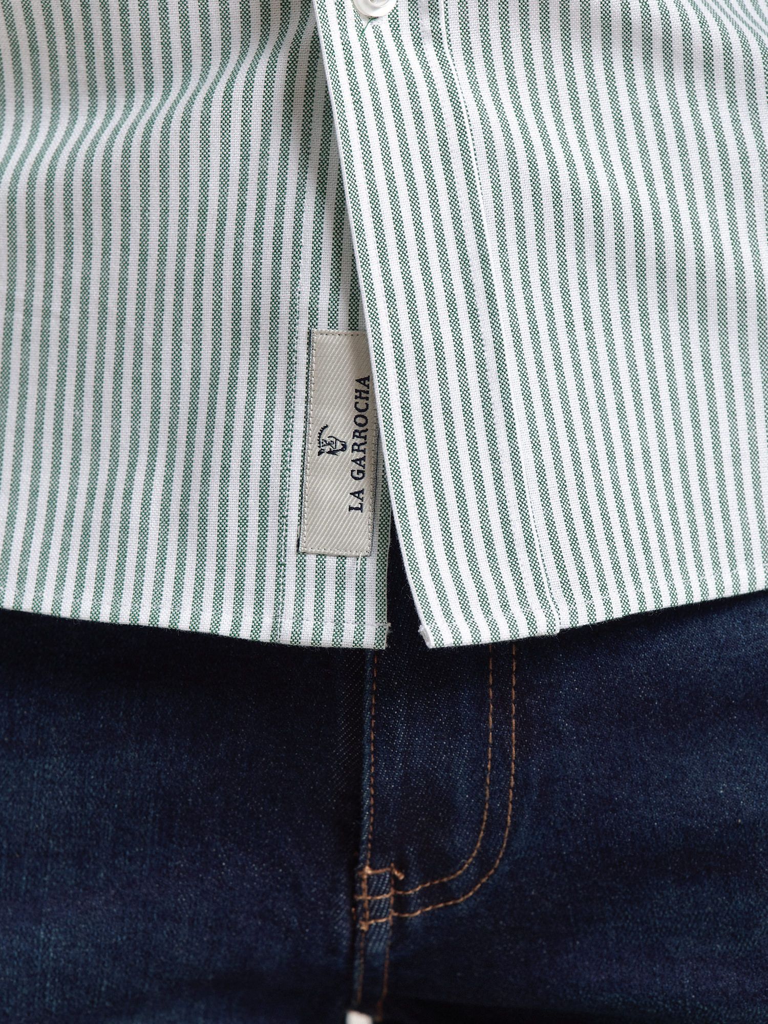 Chemise Oxford à Rayures | Verde