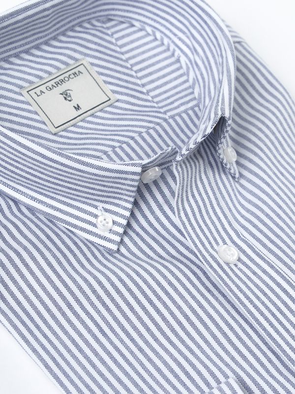 Camisa Oxford Rayas | Marino