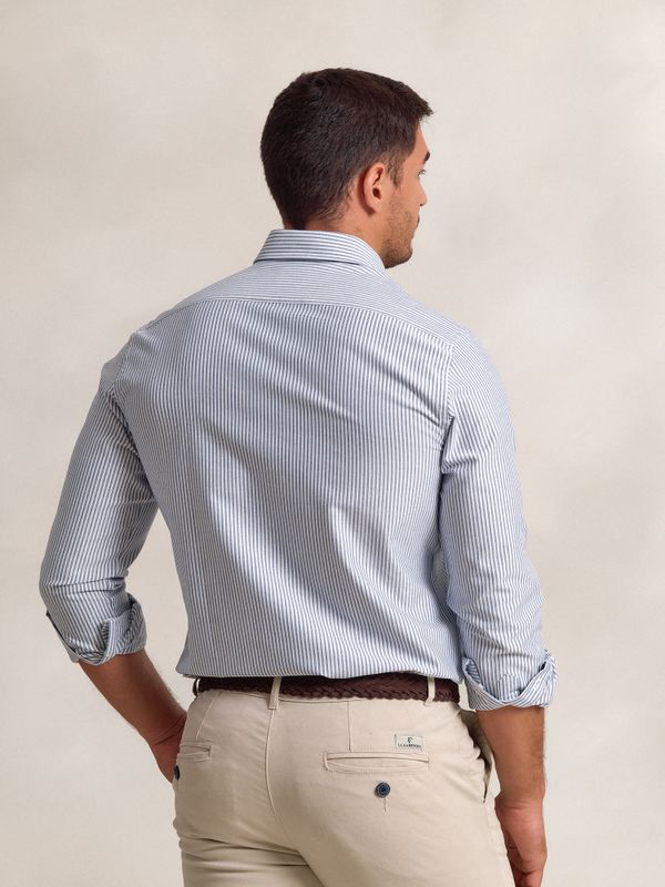 Camisa Oxford Rayas | Marino