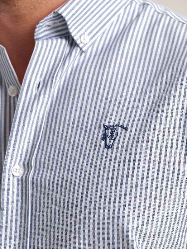 Camisa Oxford Rayas | Marino