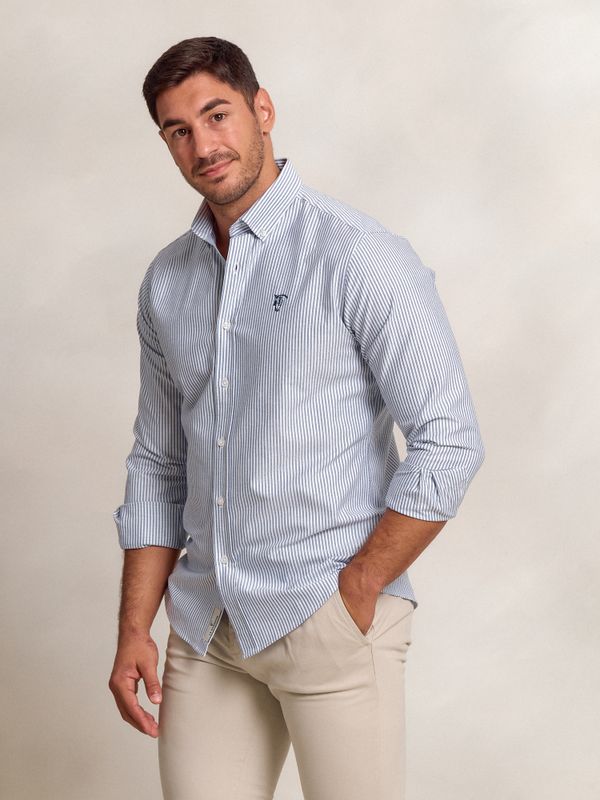 Camisa Oxford Rayas | Marino