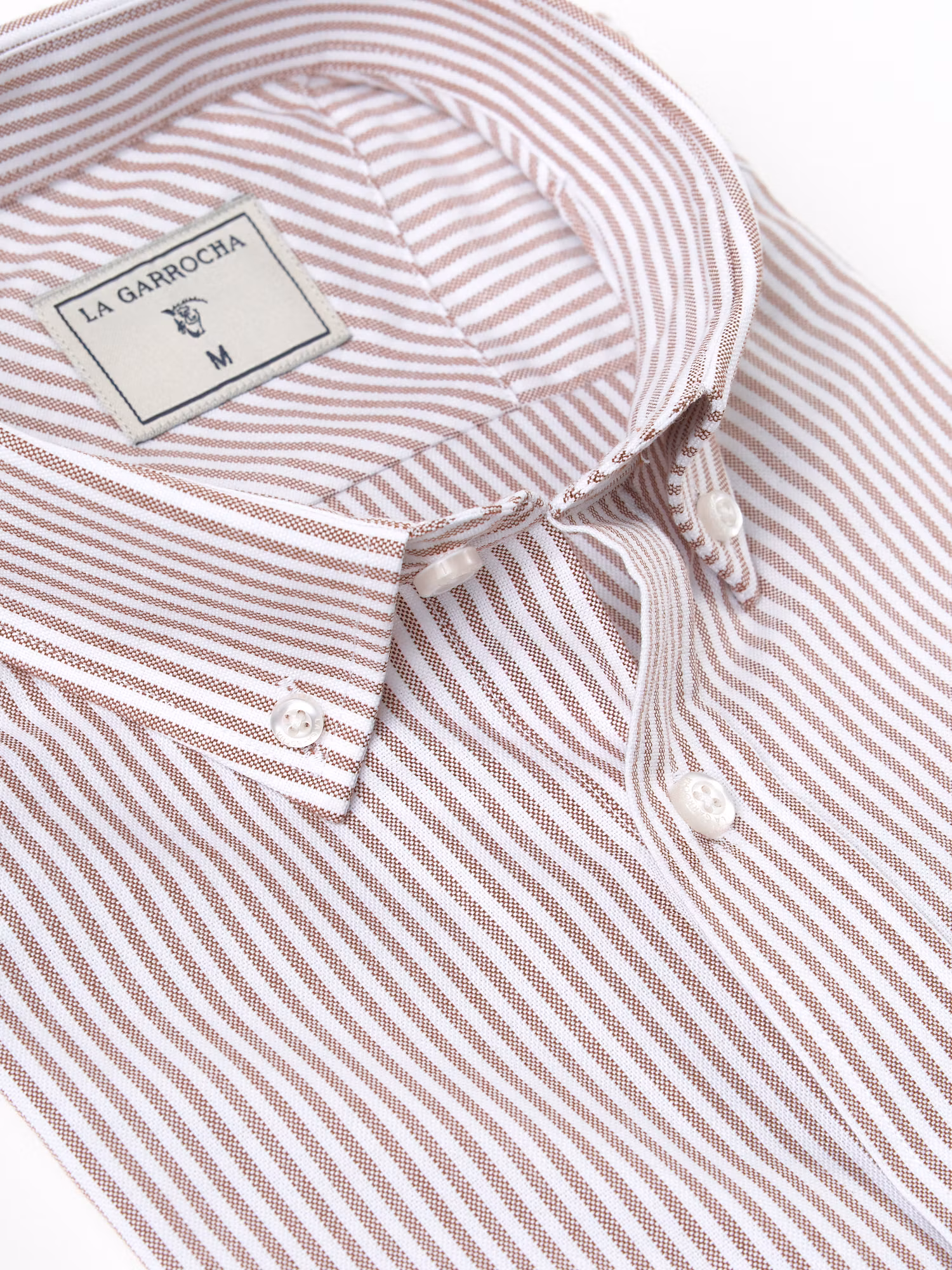 Striped Oxford Shirt | Taupe