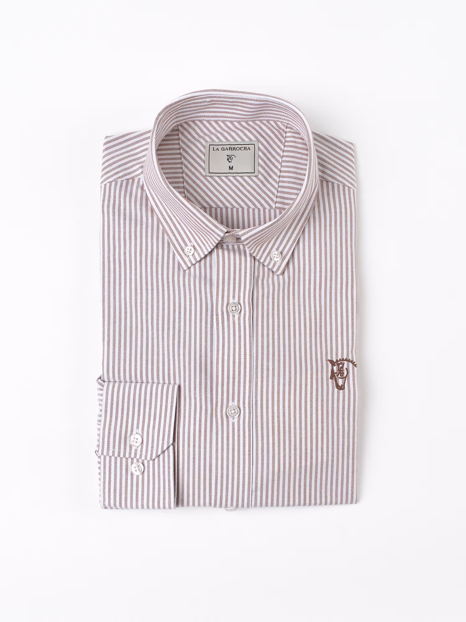 Striped Oxford Shirt | Taupe