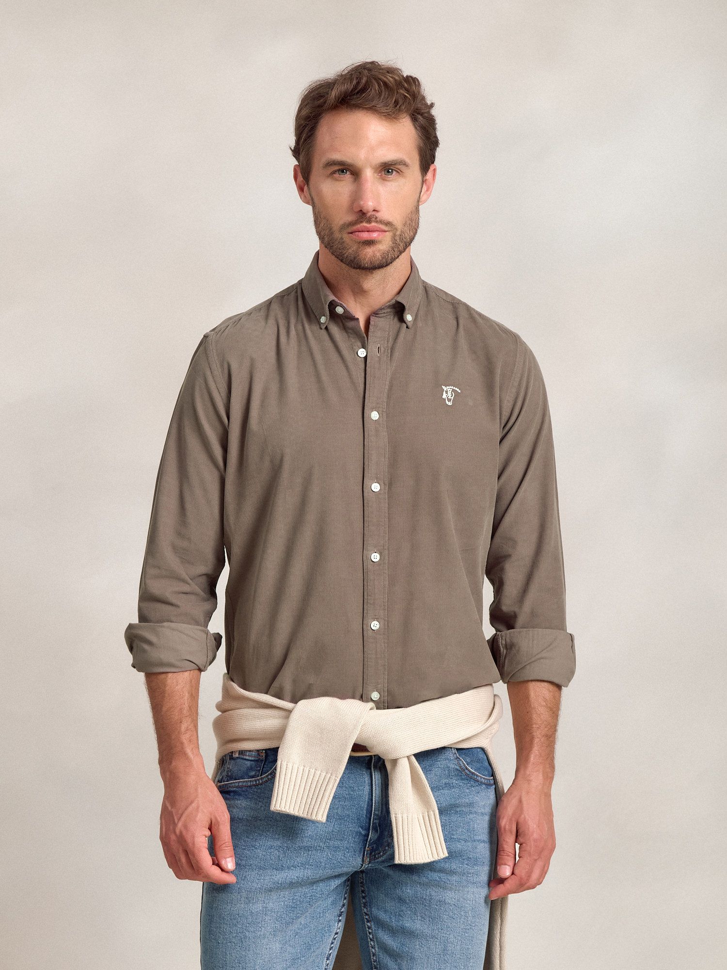 Corduroy Shirt | Taupe