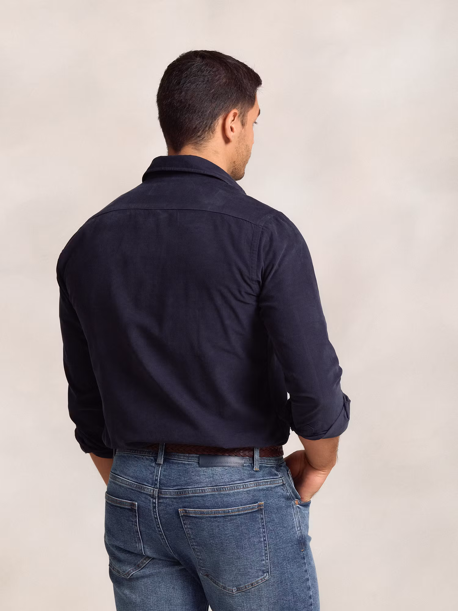 Corduroy Shirt with Pockets | Marino