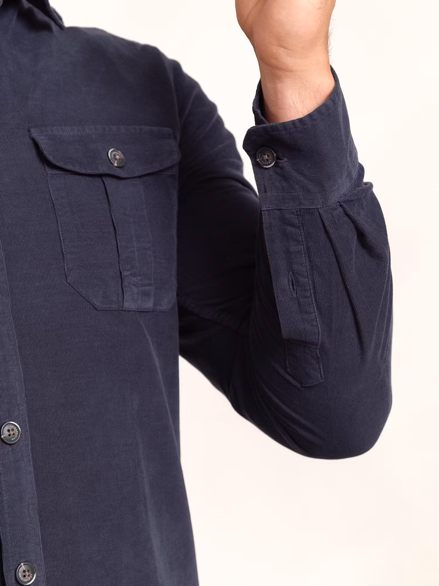 Corduroy Shirt with Pockets | Marino