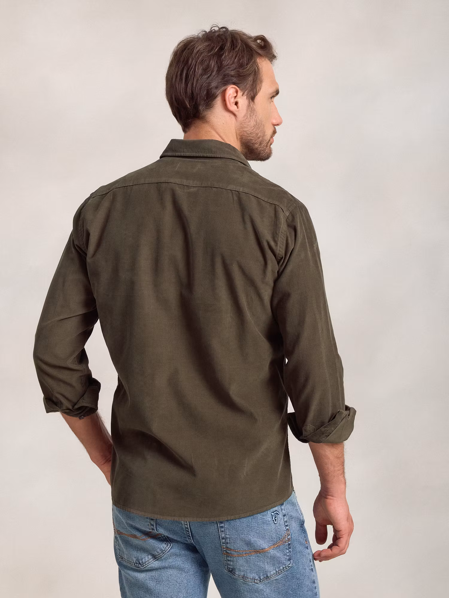 Corduroy Shirt with Pockets | Caza