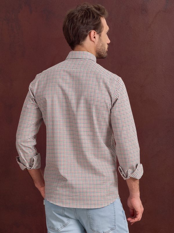 Camisa Xadrez Mini | Burgundy