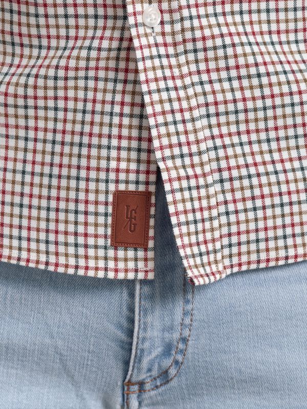 Camisa Xadrez Mini | Burgundy