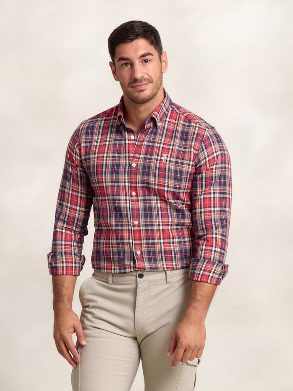 Camisa Xadrez Tartán Vermelha