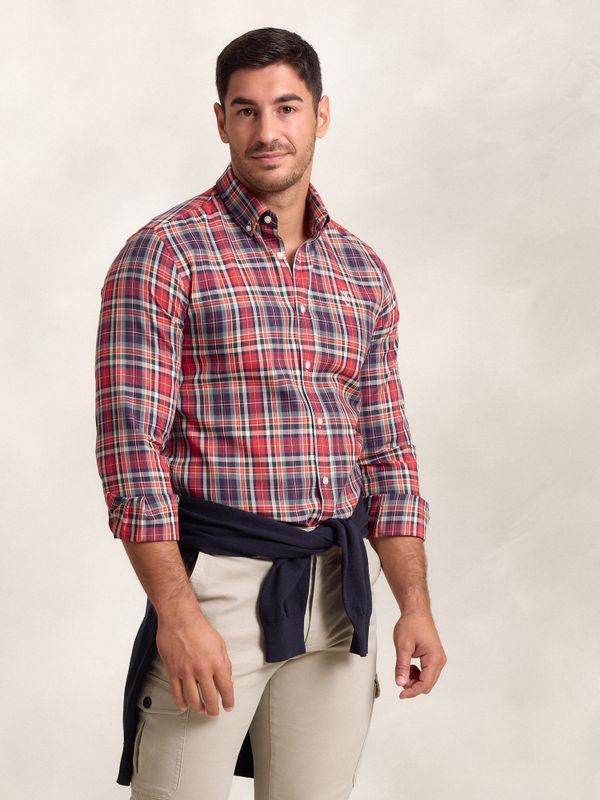 Camisa Xadrez Tartán Vermelha
