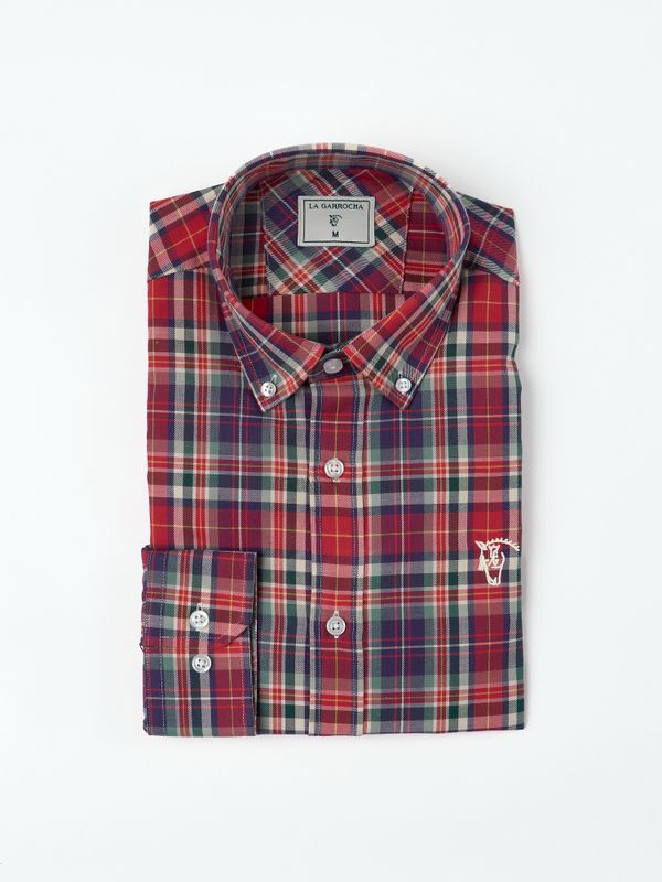 Camisa Xadrez Tartán Vermelha