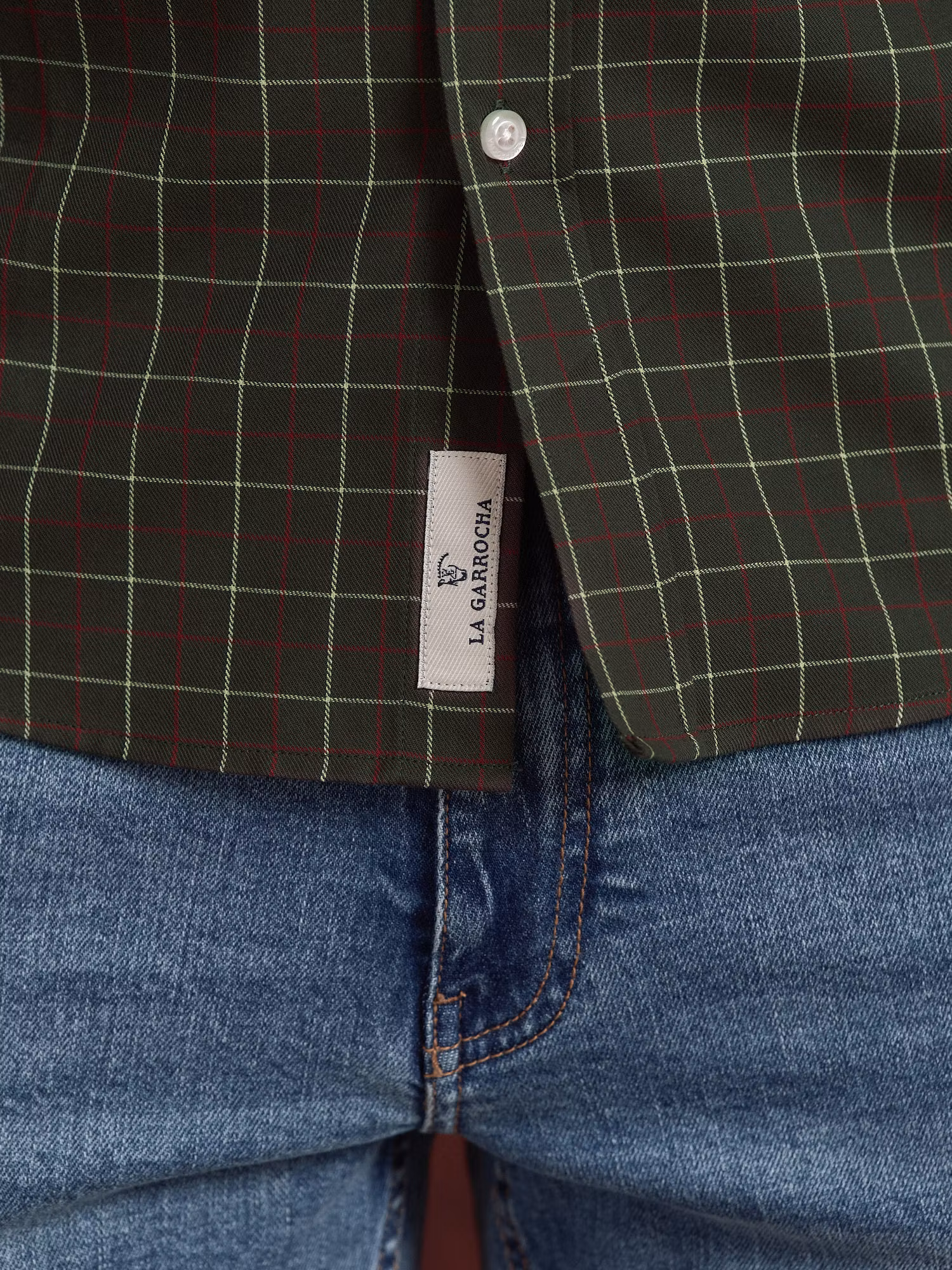 Green Checkered Viyela Shirt