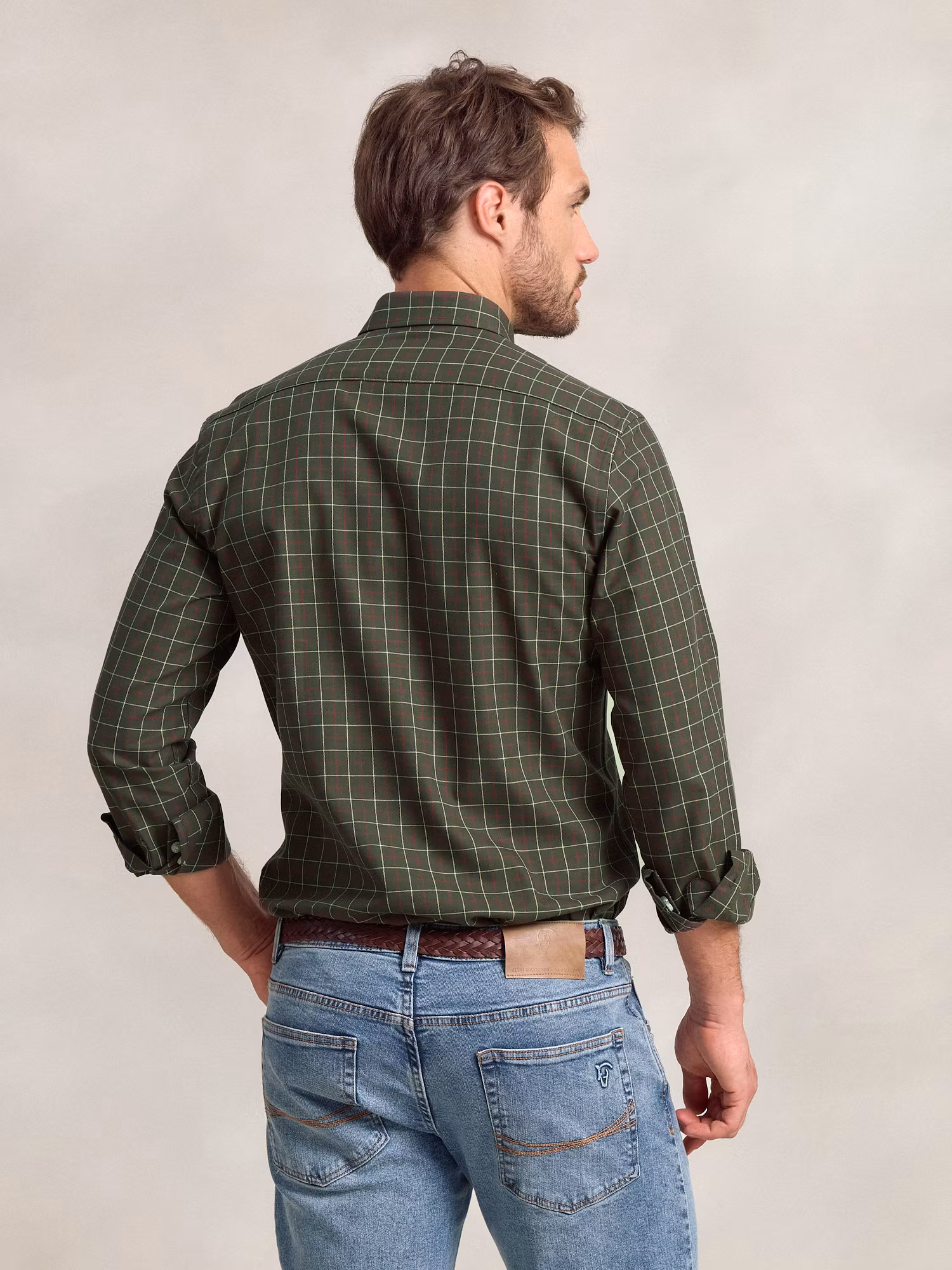 Green Checkered Viyela Shirt